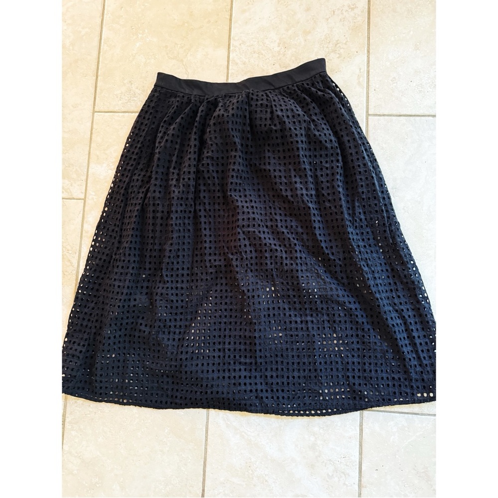 Black Eyelet Skirt - Mango MNG Suit